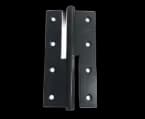 PAUMELLE 140*76*3MM NOIR GAUCHE STAP