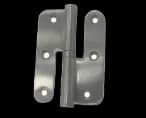 PAUMELLE INOX 90*65*2.5 DROITE 304