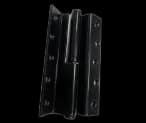PAUMELLE RECOUVREMENT 120*70*3 GAUCHE NOIR STAP