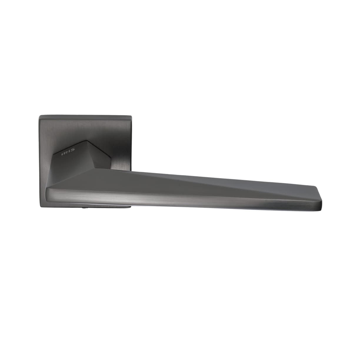 Poignée de Porte GRAPHITE RZ-1001K-08 Sur Rosace carrée PT iRIS STAP