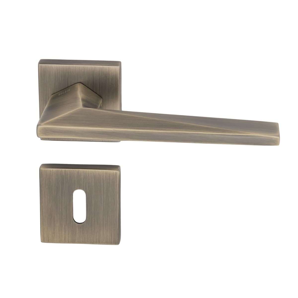 Poignée de Porte BRONZE RZ-1001K-11 Sur Rosace PT iRIS STAP