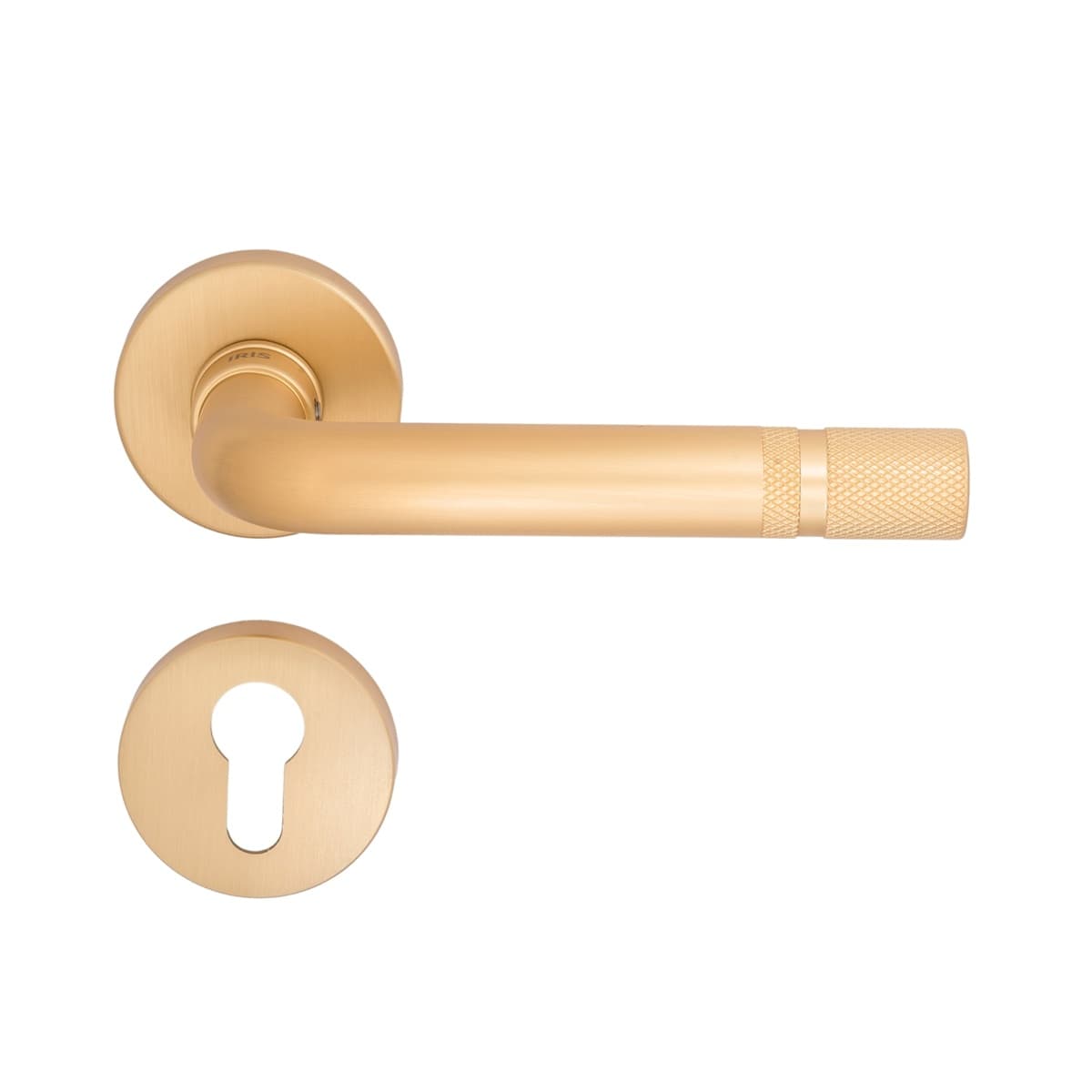 Poignée de porte DORE MAT RZ-1003Y-05 Sur Rosace GT iRIS STAP